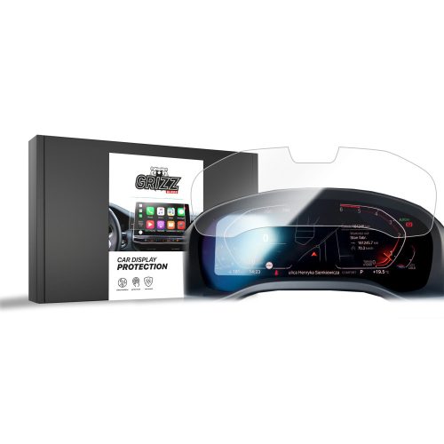 GrizzGlass CarDisplay kijelzővédő fólia - BMW M4 G82 Live Cockpit Sensor 12,3" 2020-2023