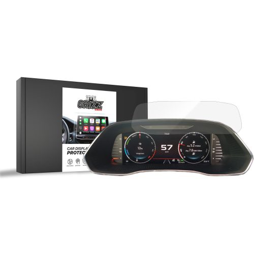 GrizzGlass CarDisplay kijelzővédő fólia - Skoda Octavia 4 Virtual Cockpit 10,25" 2020