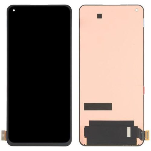 Xiaomi Mi 11 Lite 4G / Mi 11 Lite 5G fekete LCD kijelző érintővel és kerettel (TFT)