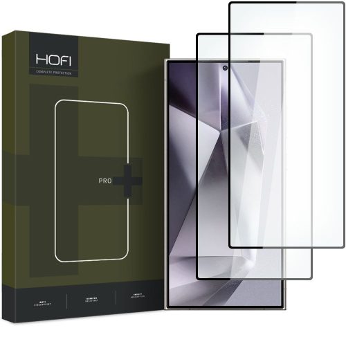 Hofi Glass Pro+ Samsung Galaxy S24 Ultra Black [2 PACK]