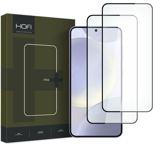 Hofi Glass Pro+ Samsung Galaxy S24+ Plus Black [2 PACK]