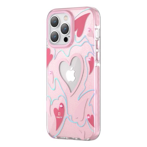 Kingxbar Heart Star Apple iPhone 14 Pro Max pink heart