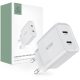 Tech-Protect C20W Network Charger 2xUSB-C, PD, 20W White