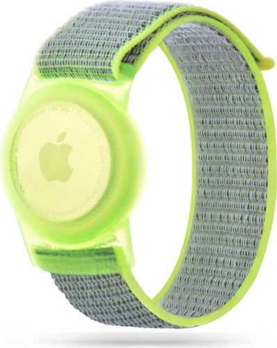 Tech-Protect Nylon For Kids Apple AirTag Lime