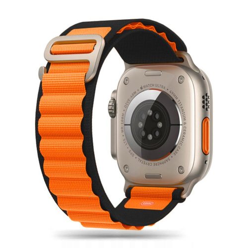 Tech-Protect Nylon Pro Apple Watch 4/5/6/7/SE/8/Ultra 44/45/49mm Black/Orange