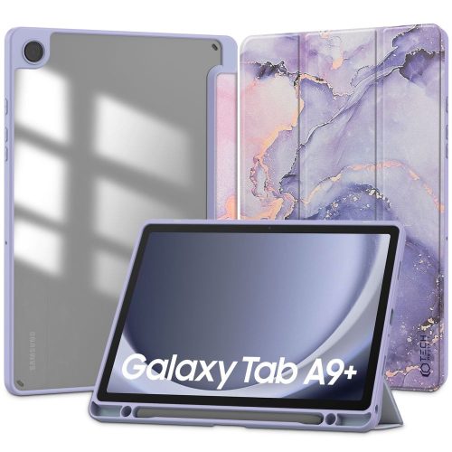 Tech-Protect SmartCase Pen Hybrid Samsung Galaxy Tab A9+ Plus 11.0 X210 / X215 / X216 Violet Marble