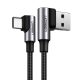 UGREEN US176 USB-A/USB-C Angle Cable Quick Charge 3.0 3A 0,5m gray