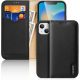 DUX DUCIS Hivo - Leather Wallet Case for Apple iPhone 15 Plus black