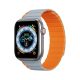 DUX DUCIS LD - silicone strap for Apple Watch 38/40/41mm grey/orange