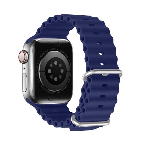 DUX DUCIS Ocean Wave - sport silicone strap for Apple Watch 42/44/45mm blue