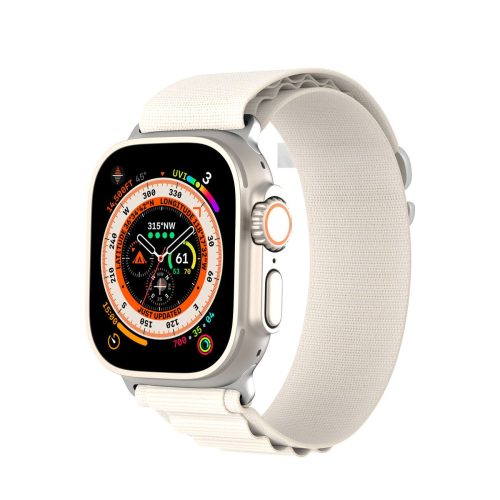 DUX DUCIS GS - woven nylon strap for Apple Watch 38/40/41mm platinium