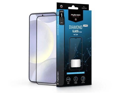 Samsung SM-S926 Galaxy S24+ edzett üveg képernyővédő fólia - MyScreenProtector Diamond Glass Lite Edge2.5D Full Glue - fekete