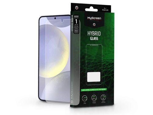 Samsung SM-S926 Galaxy S24+ rugalmas üveg képernyővédő fólia - MyScreen Protector Hybrid Glass Green - átlátszó