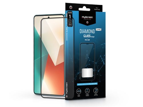 Xiaomi Redmi Note 13 4G/Redmi Note 13 5G edzett üveg képernyővédő fólia -       MyScreenProtector Diamond Glass Lite Edge2.5D Full Glue - fekete