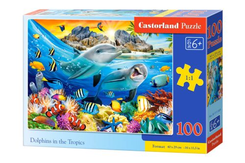 Puzzle 100 db. Delfinek a trópusokon