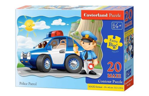 Puzzle 20 db. MAXI Rendőrségi járőr