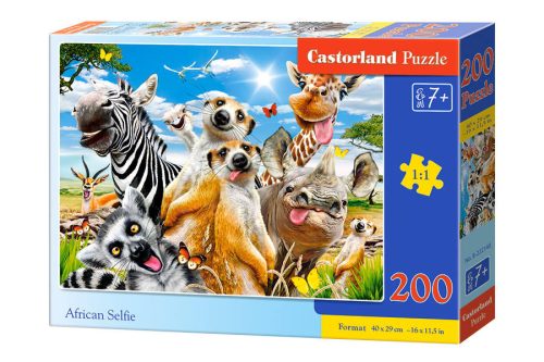 Puzzle 200 db. Afrikai szelfi