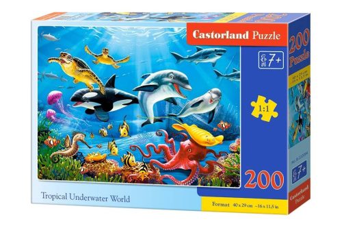 Puzzle 200 db. Trópusi vízalatti világ