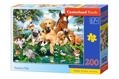 Puzzle 200 darab Nyári pajtások