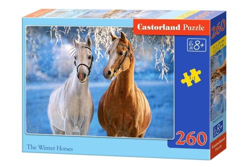 Puzzle 260 db. A téli lovak