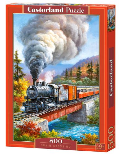 Puzzle 500 db. Vonatátjáró