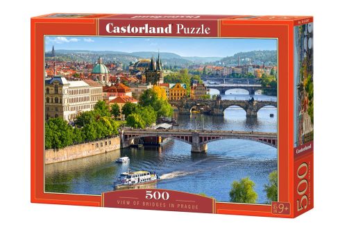 Puzzle 500 db. A prágai hidak látványa