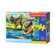 Puzzle 70 db. Tyrannosaurus vs. Triceratops