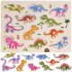 Fa puzzle dinoszauruszok 11 darabos puzzle #4723