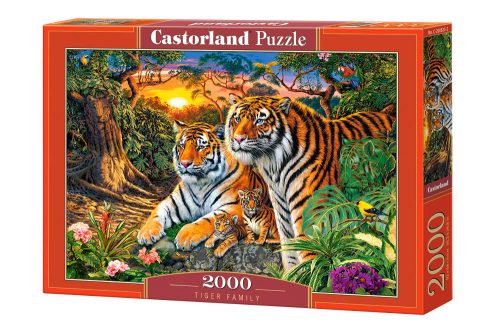 Puzzle 2000 db. Tigris család