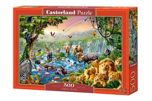 Puzzle 500 db. Dzsungel folyó