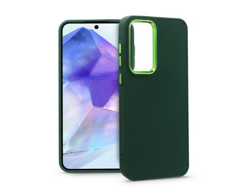 Samsung Galaxy A55 szilikon hátlap - Frame - zöld