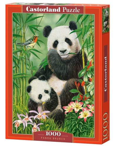 1000 darabos puzzle C-104987 Panda Brunch