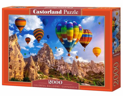 2000 darabos puzzle C-200900 Színes léggömbök, Kappadókia