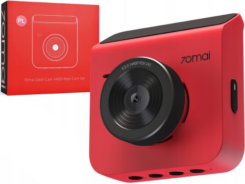 Dash Camera 70mai A400, 2k, Wi-Fi, 2inch LCD, Red