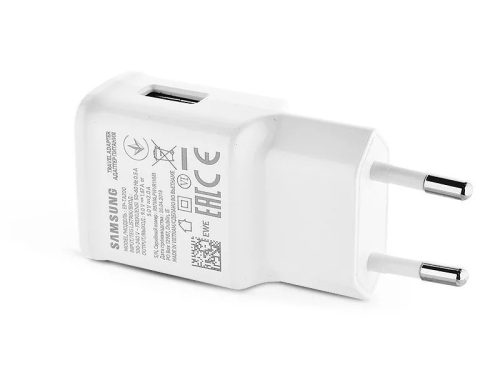 Samsung gyári USB hálózati töltő adapter - 5V/2A - EP-TA200EWE Adaptive Fast    Charging - fehér (ECO csomagolás)