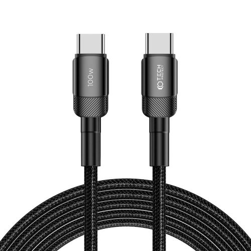 Tech-Protect Ultraboost Evo kábel USB-C - USB-C PD 100W 5A 300cm fekete