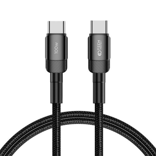 Tech-Protect Ultraboost Evo kábel USB-C - USB-C PD 100W 5A 100cm fekete