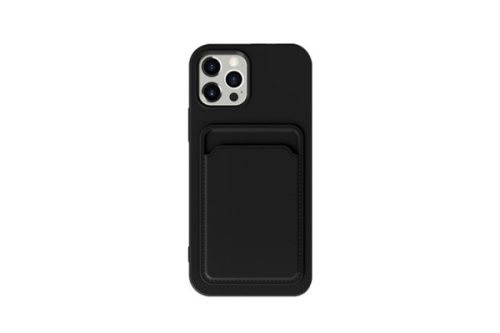 XO K28 IPHONE 15 PRO 6.1 KÁRTYATARTÓS TPU TOK FEKETE