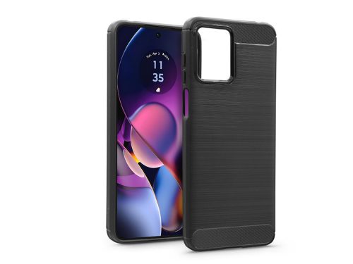 Motorola Moto G54 szilikon hátlap - Carbon - fekete