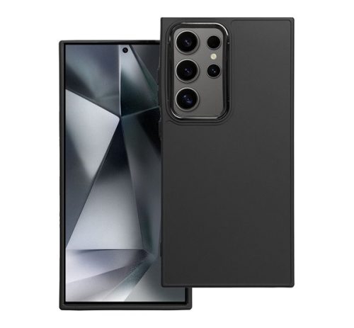 Frame Samsung Galaxy szilikon tok, S24 Ultra fekete