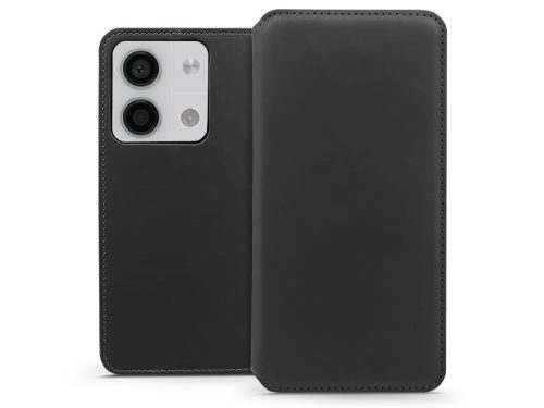 Dual Pocket Flip bőrtok - Xiaomi Redmi Note 13 5G - fekete