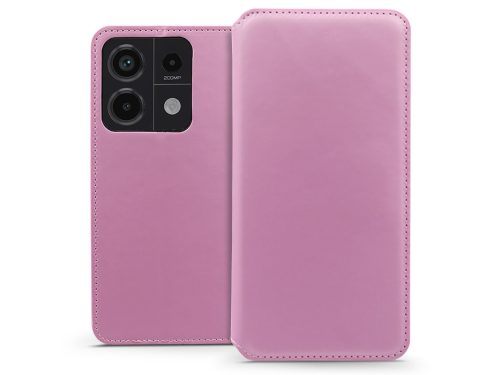 Dual Pocket Flip bőrtok - Xiaomi Redmi Note 13 Pro 5G/Poco X6 5G - rózsaszín