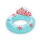 Bestway blue inflatable ring with backrest coral reef 107cm 43730