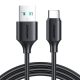 USB-A / Type-C / 3A / 0,25 m Joyroom S-UC027A9 kábel (fekete)