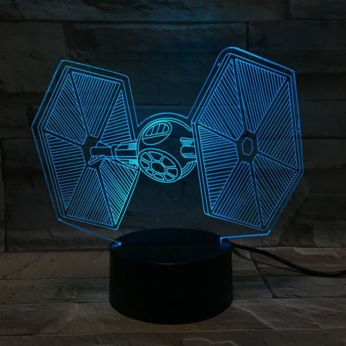 3D LED éjszakai lámpa "Star Wars" Hologram + pilóta