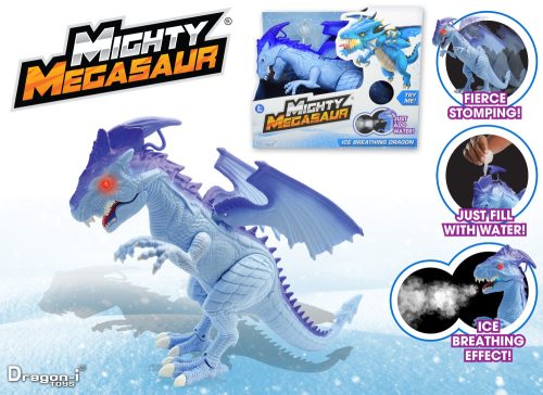 Mighty Megasaur akkumulátorral működő jéglélegző sétáló sárkány