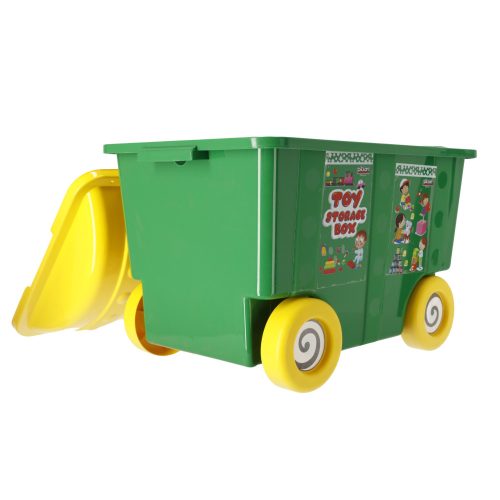 Pilsan Toy Container on Wheels - zöld