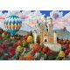 Fából készült puzzle figurákkal - Neuschwanstein kastély, 1010 elem