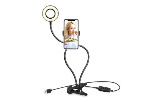 XO BGD001/LS-90 CSIPESZES SELFIE ÁLLVÁNY LED LÁMPÁVAL FEKETE