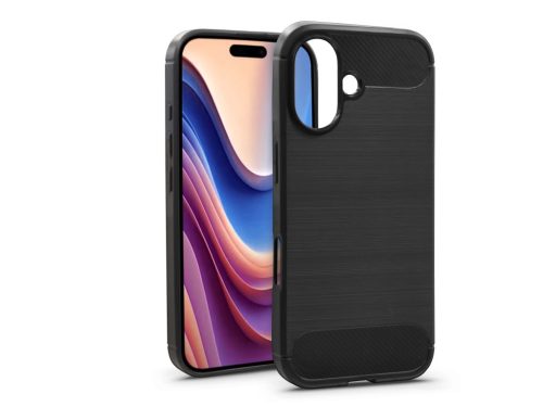 Apple iPhone 16 Plus szilikon hátlap - Carbon - fekete